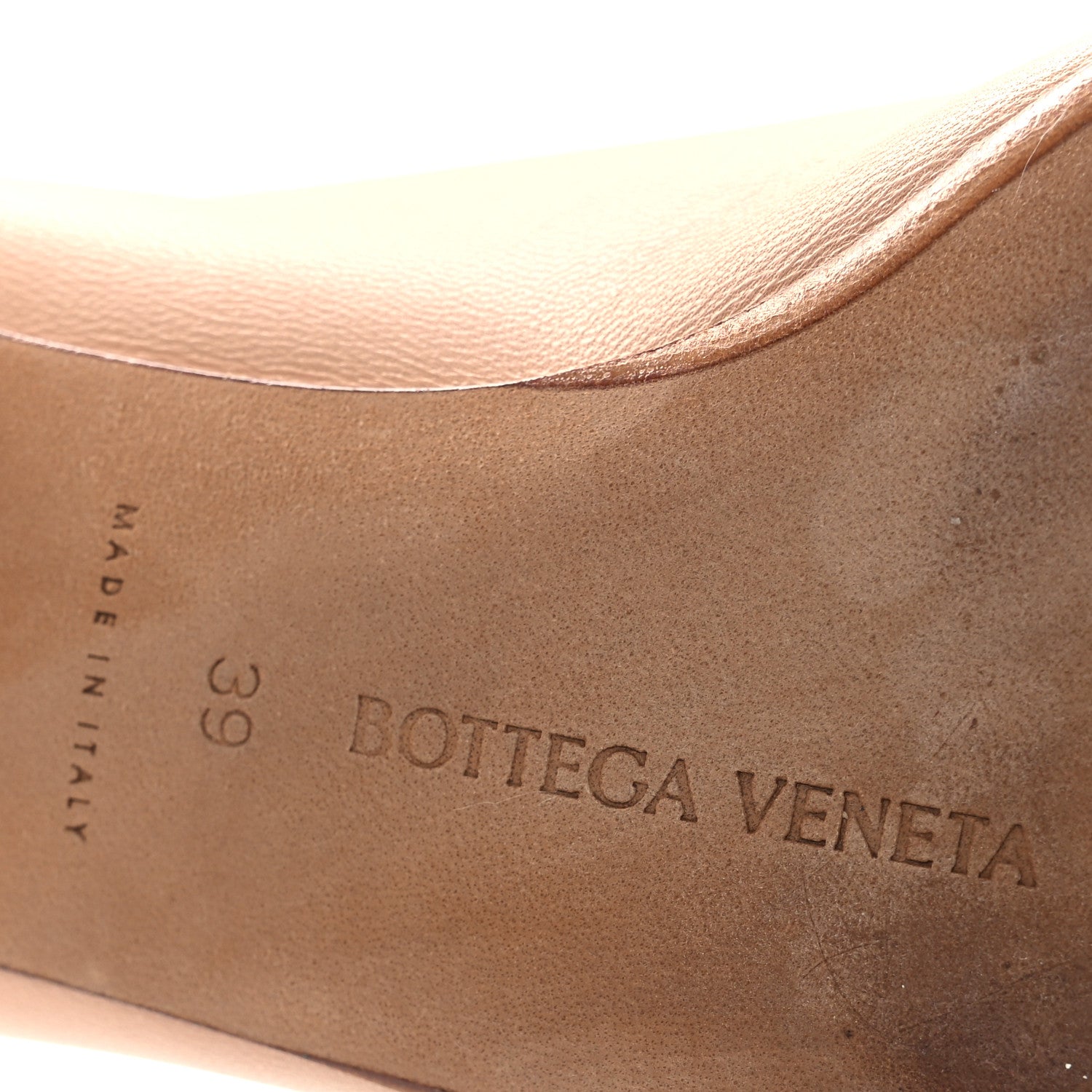 Bottega Veneta Nappa Almond Flats 39 Cipria 1781110 – FASHIONPHILE
