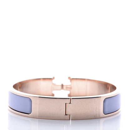 Hermes Enamel Narrow Clic Clac H Bracelet PM Parme 2 of 4
