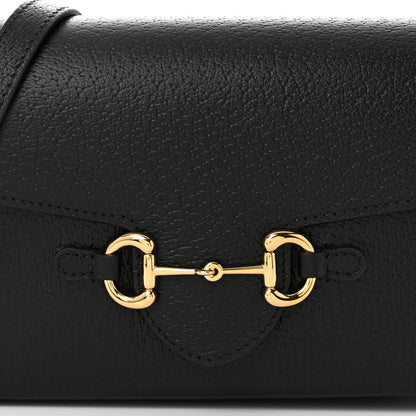 Gucci Calfskin Horsebit 1955 Shoulder Bag Black 8 of 11