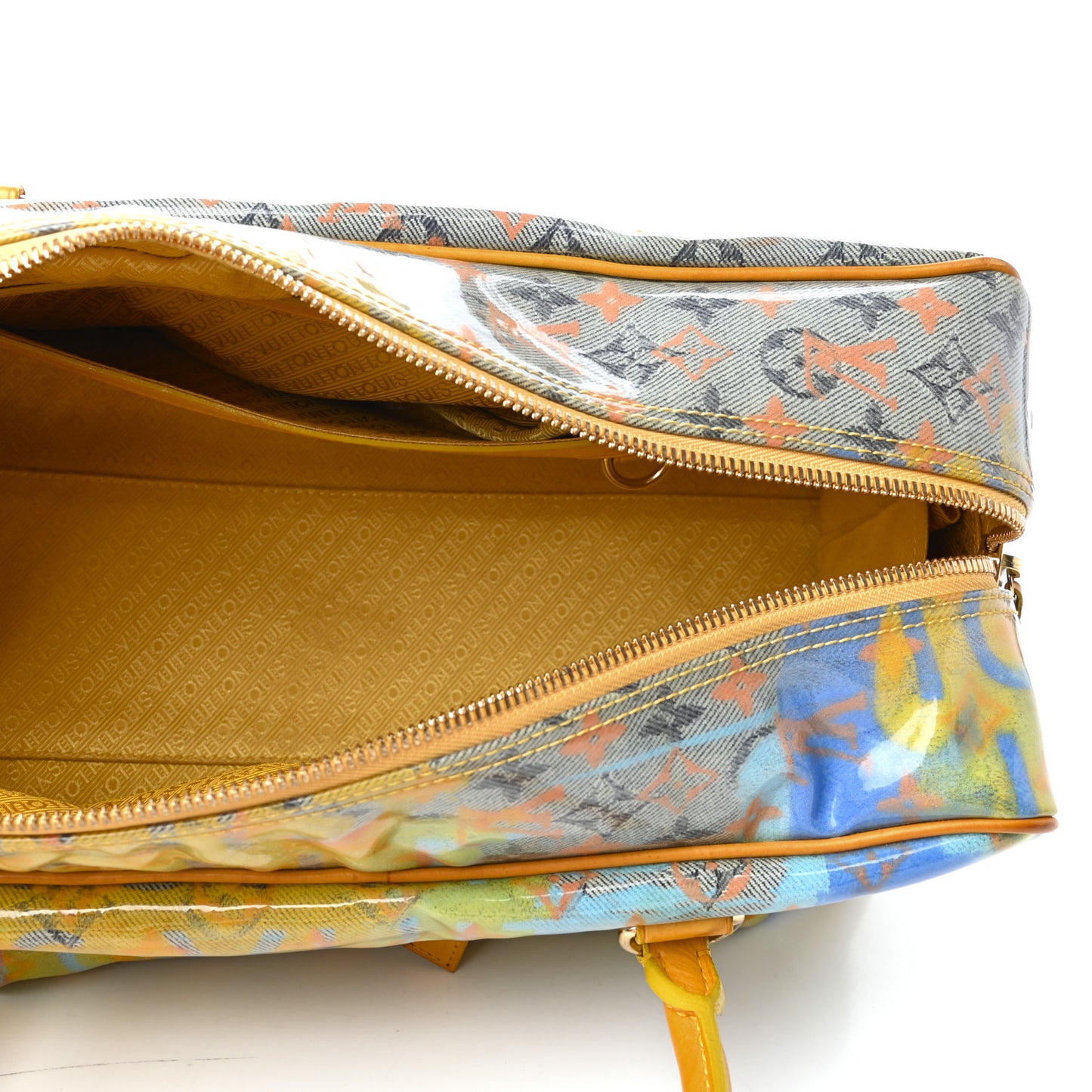 Monogram Pulp Defile Weekender PM Yellow