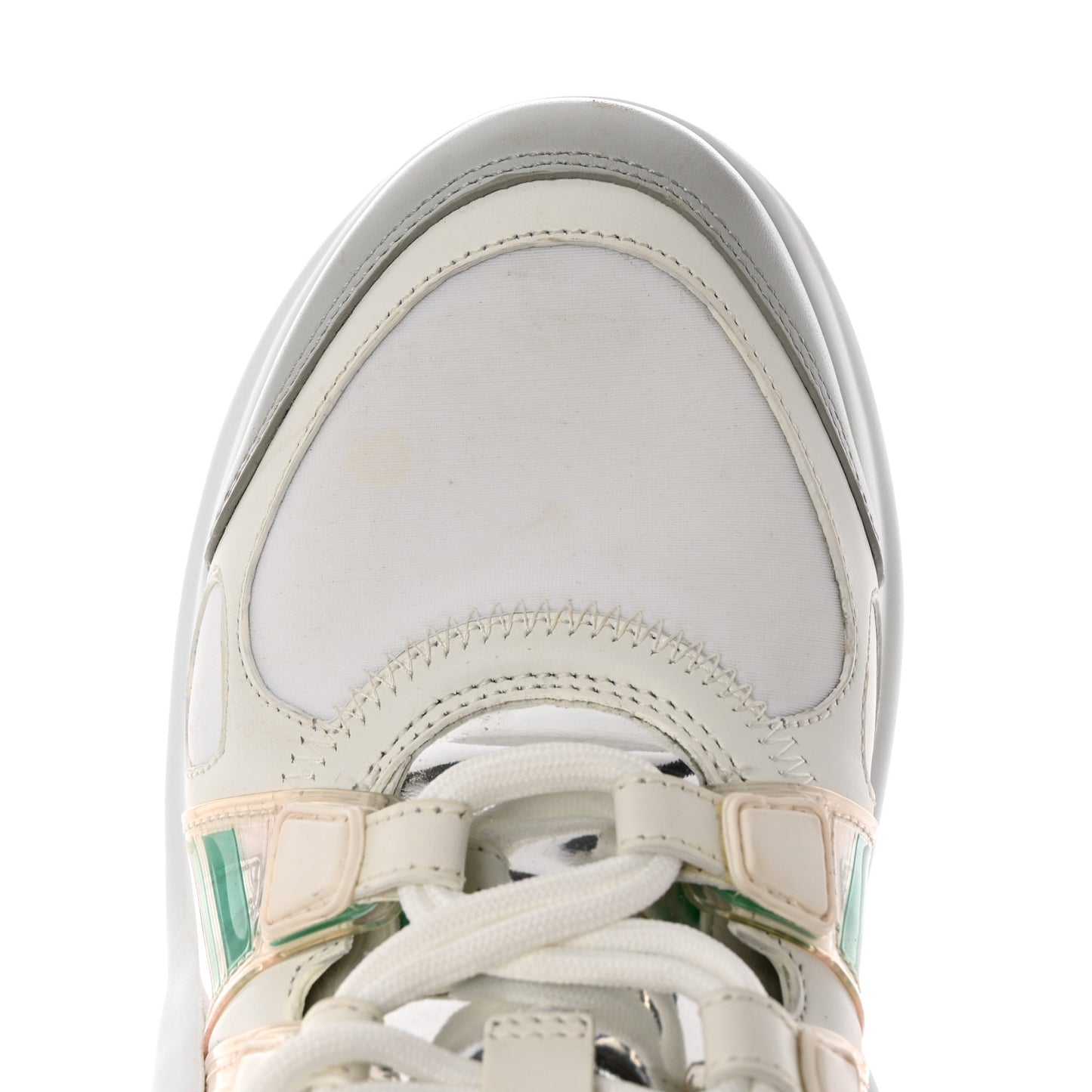 Calfskin Nylon LV Pop Archlight Sneaker 38.5 Metallic Rose Clair Pink