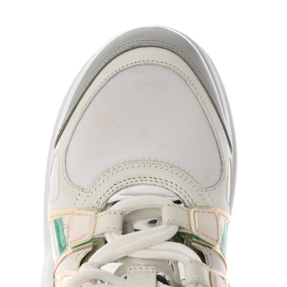 Louis Vuitton Calfskin Nylon LV Pop Archlight Sneaker 38.5 Metallic Rose Clair Pink 13 of 13