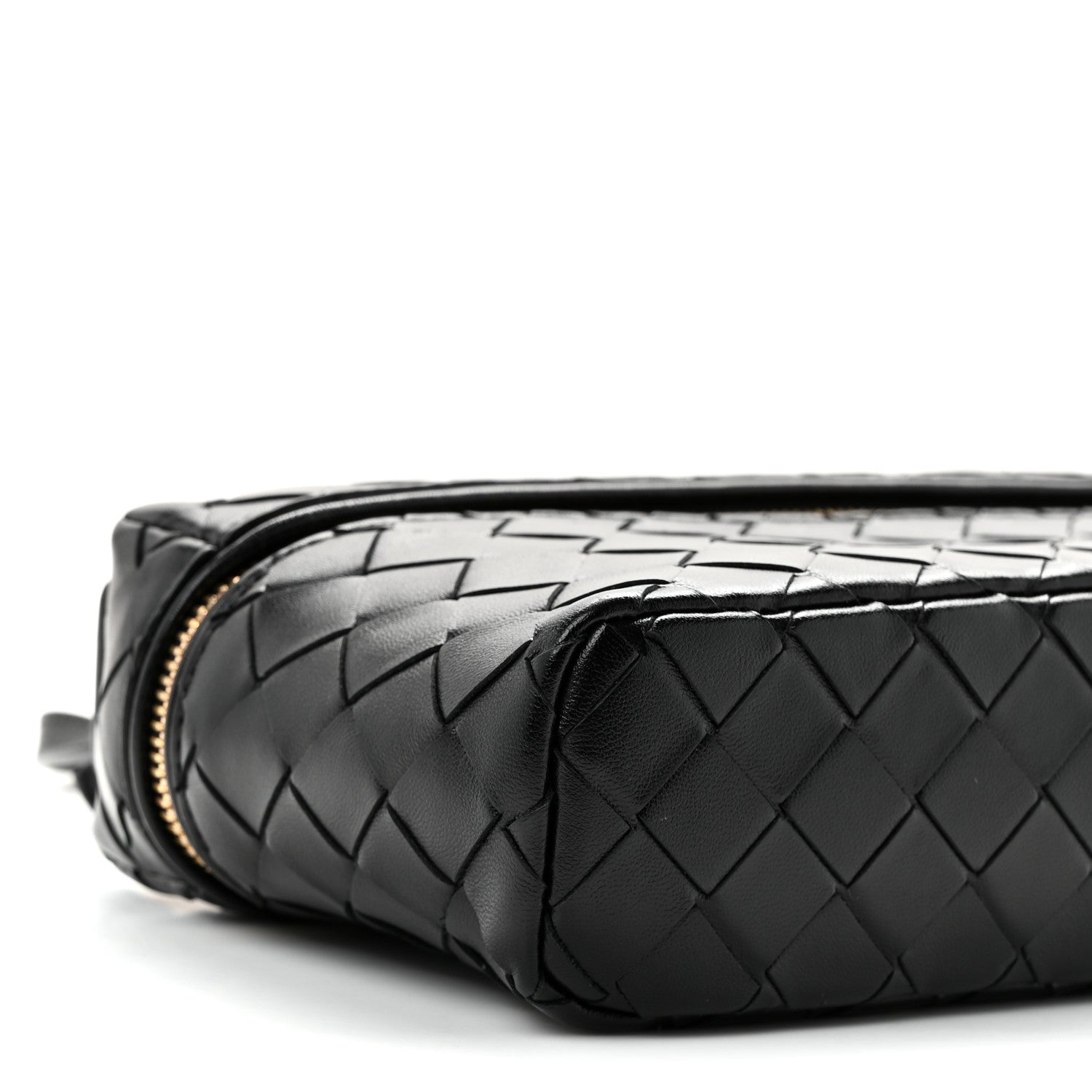 Bottega Veneta Calfskin Intrecciato Bang Bang Vanity Case Black 9 of 11