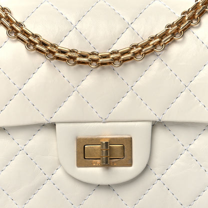 Chanel Aged Calfskin Quilted 2.55 Reissue Mini Flap White 8 of 11