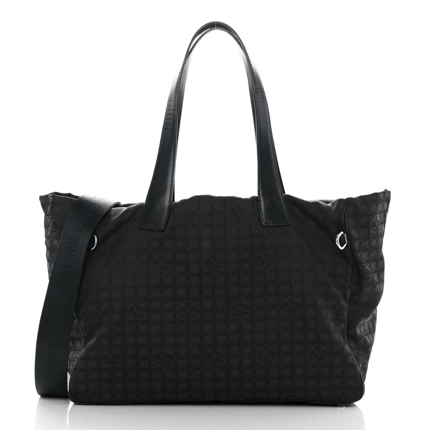Nylon Travel Convertible Tote Black