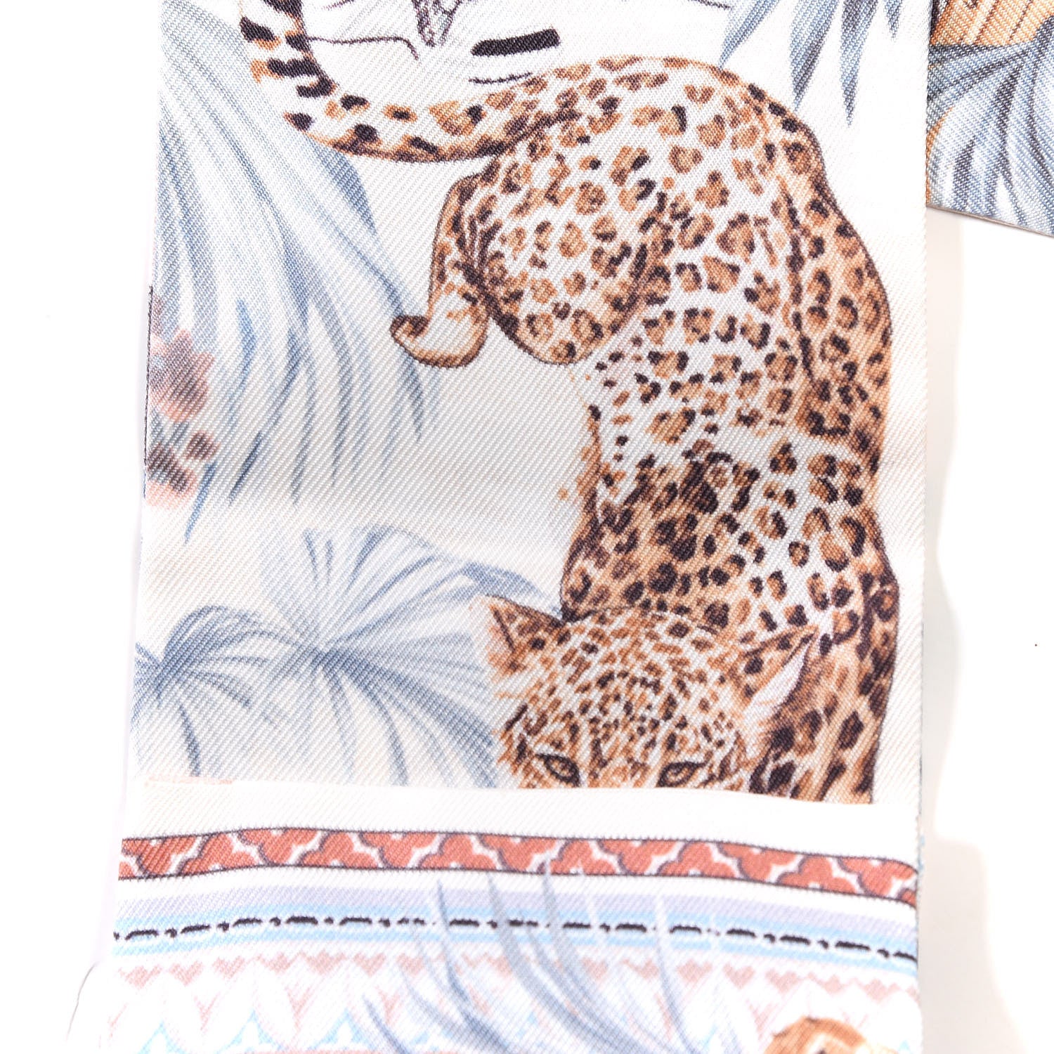 Louis Vuitton Silk Voyage Extraordinaire Bandeau Blue Grey 3 of 6