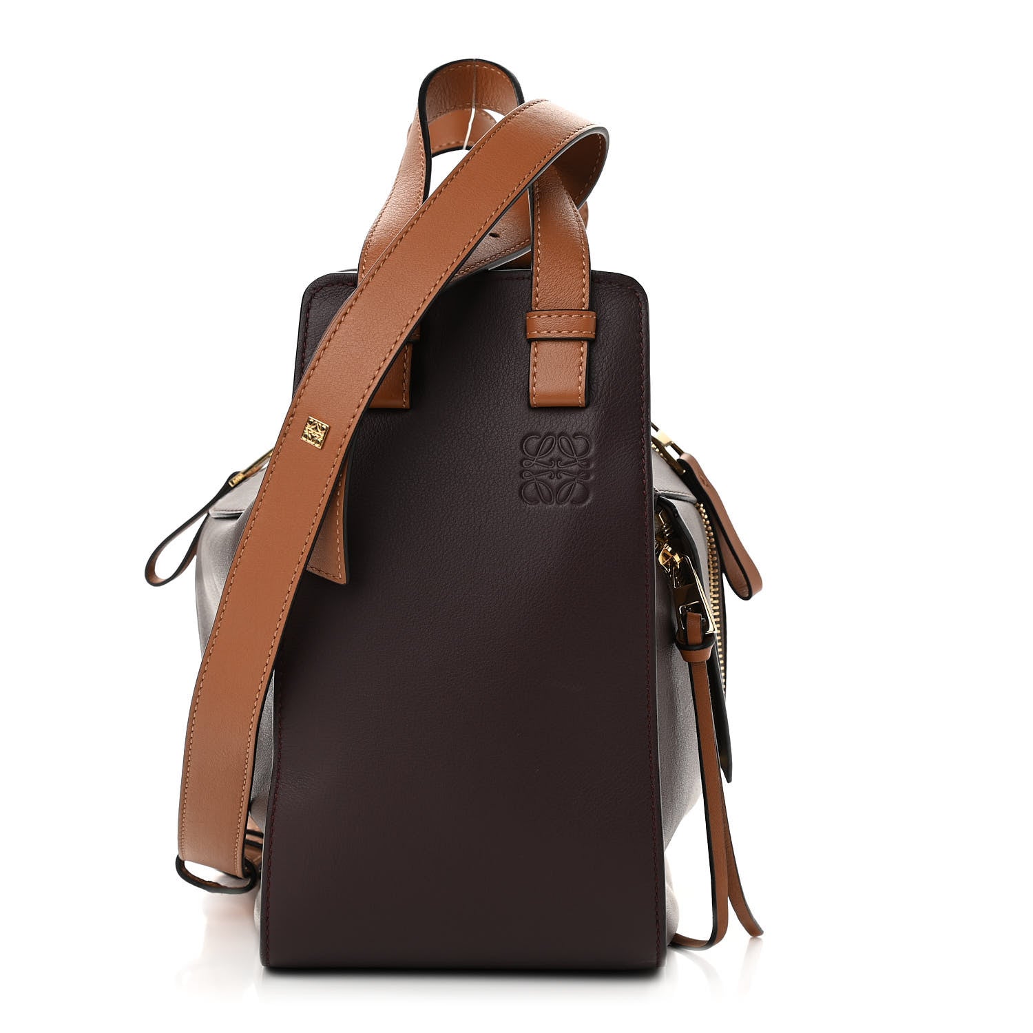 Loewe Calfskin Small Hammock Shoulder Bag Oxblood Tan 1 of 10
