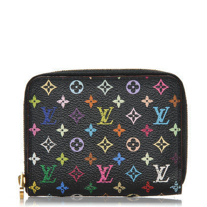 Louis Vuitton Monogram Multicolor Zippy Coin Purse Black Grenade 1 of 6