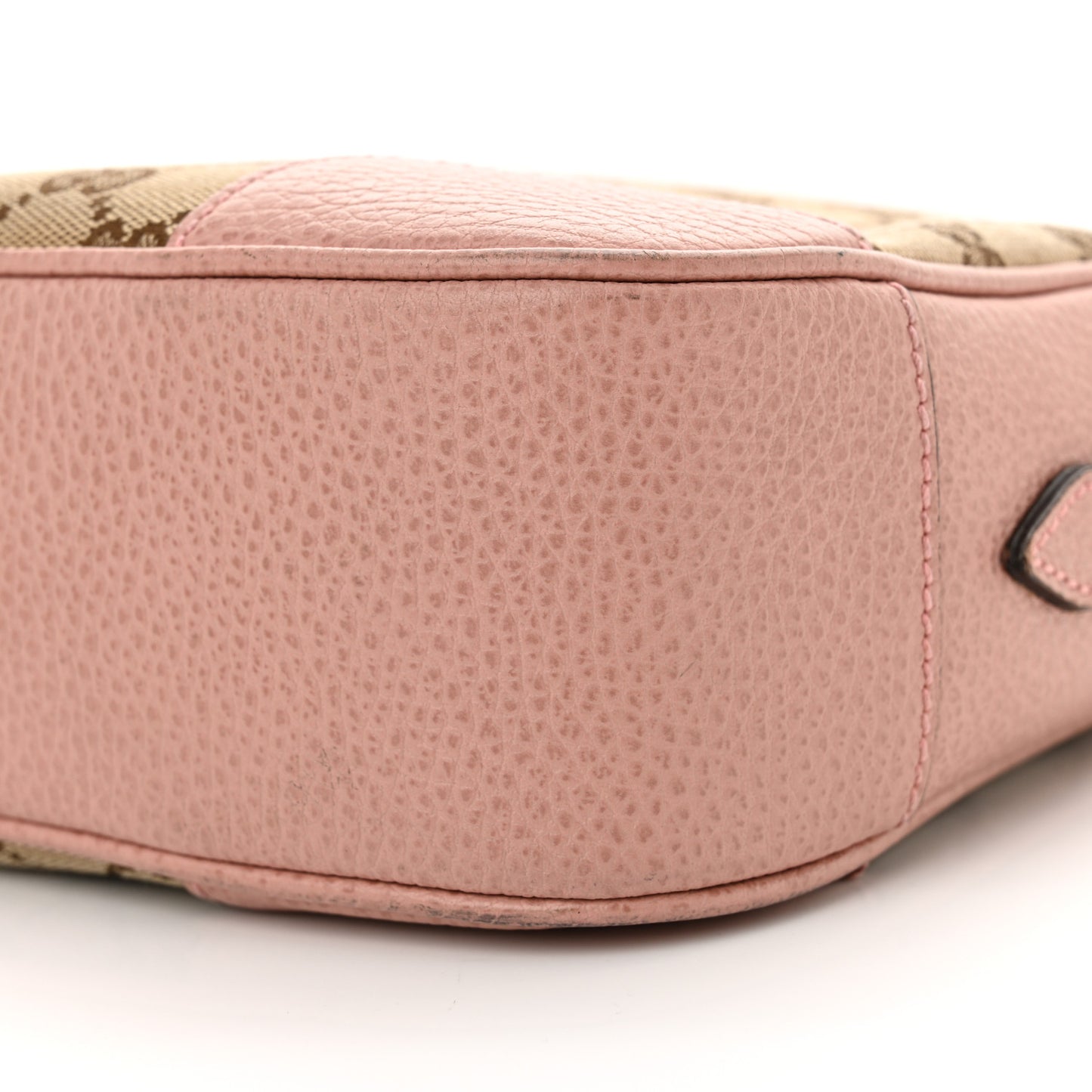 Monogram Mini Bree Messenger Bag Beige Soft Pink