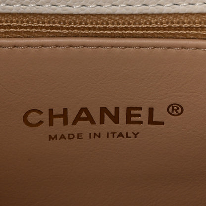 Chanel Caviar Quilted Small Coco Handle Flap White 6 of 11