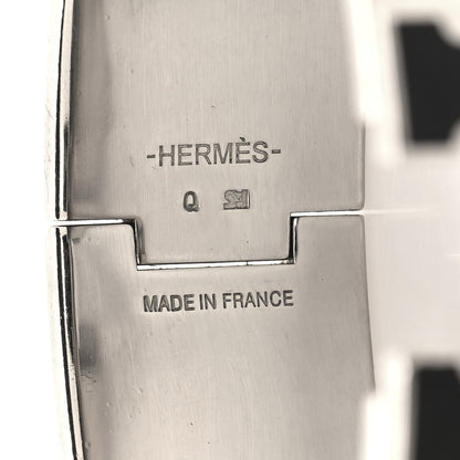 Hermes Enamel Wide Clic Clac H Bracelet GM Black 4 of 4