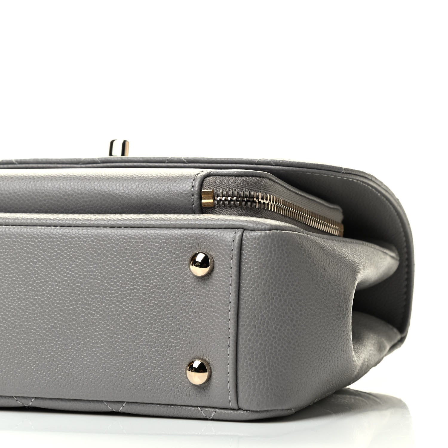Chanel Caviar Quilted Medium Business Affinity Flap Grey 9 of 9