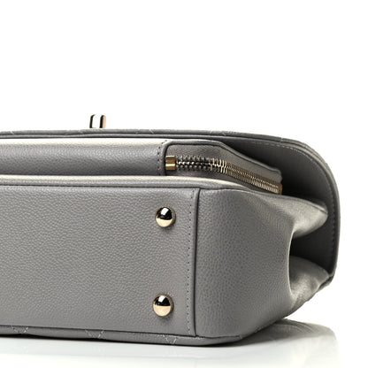 Chanel Caviar Quilted Medium Business Affinity Flap Grey 9 of 9