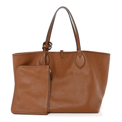 Gucci Grained Calfskin Monogram Large Totissima Reversible Tote Brown 3 of 11