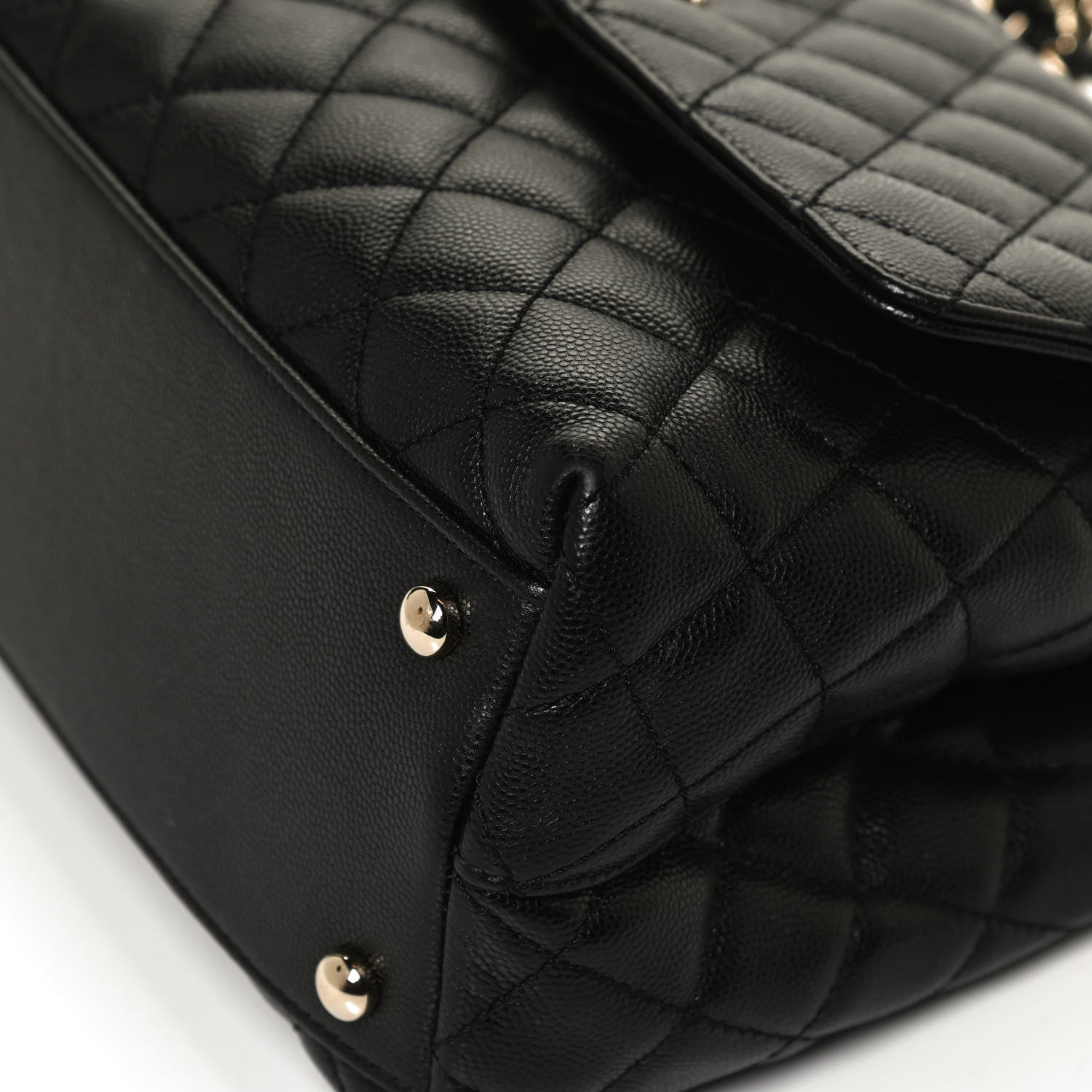 Chanel Caviar Quilted Small Coco Handle Flap Black 10 of 11