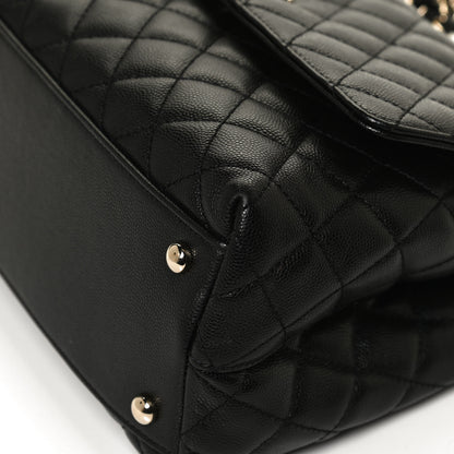 Chanel Caviar Quilted Small Coco Handle Flap Black 10 of 11