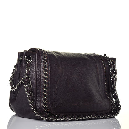 Chanel Metallic Deerskin Luxe Ligne Flap Black 5 of 34