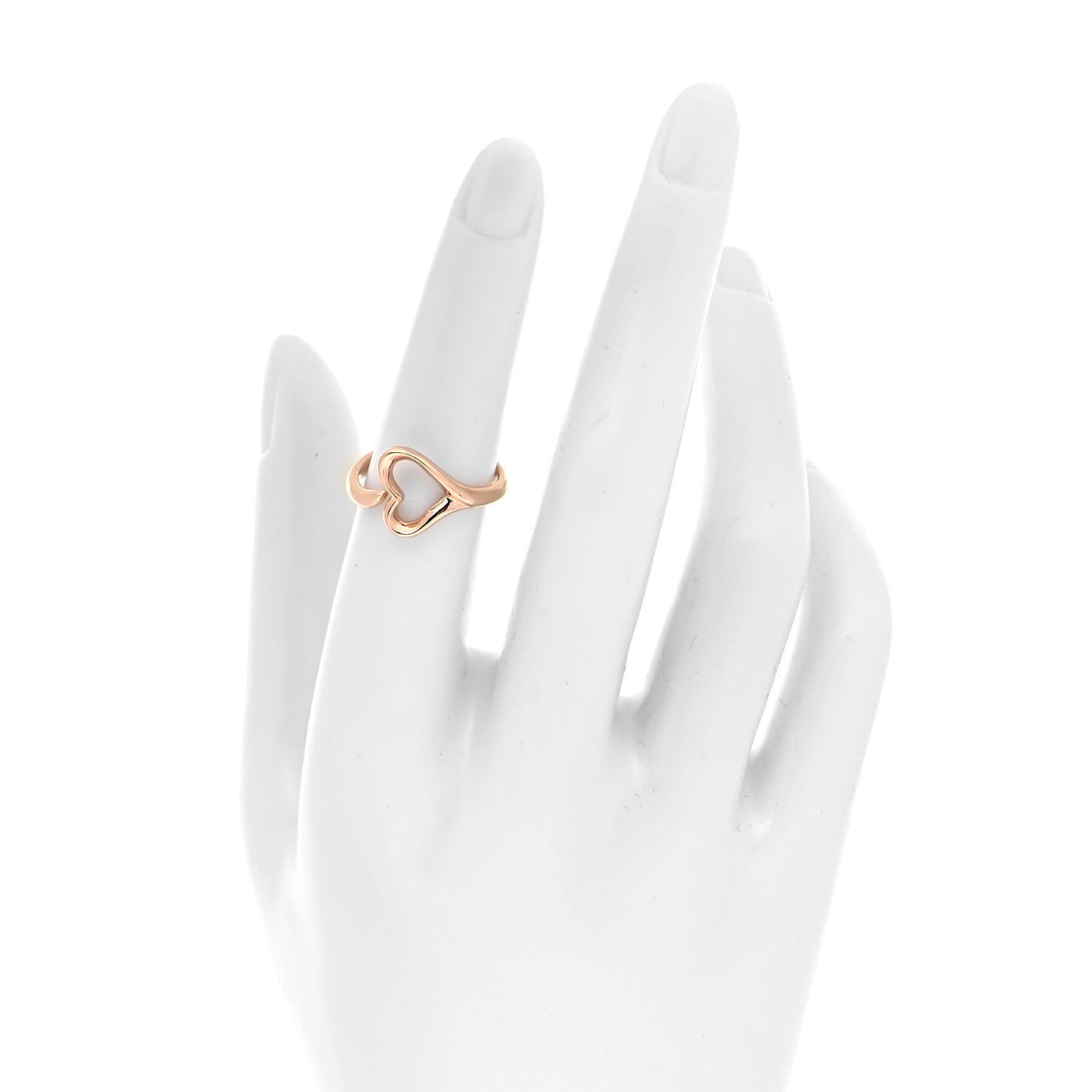 18K Yellow Gold Medium Elsa Peretti Open Heart Ring 52 6