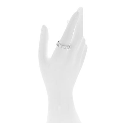 Cartier 18K White Gold 3 Diamond 5.5mm LOVE Ring 59 8.75 2 of 4