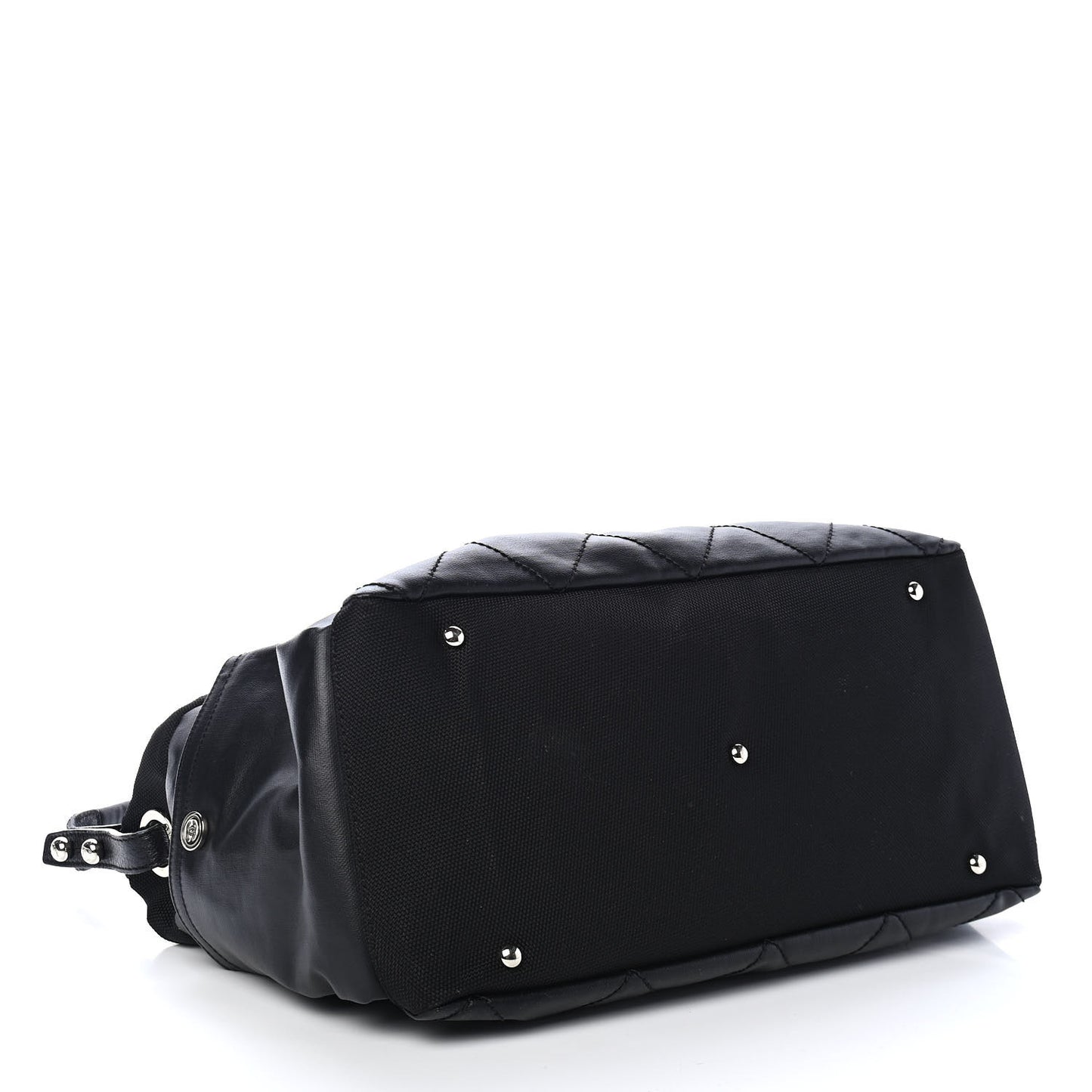 Coated Canvas Paris Biarritz Hobo Black