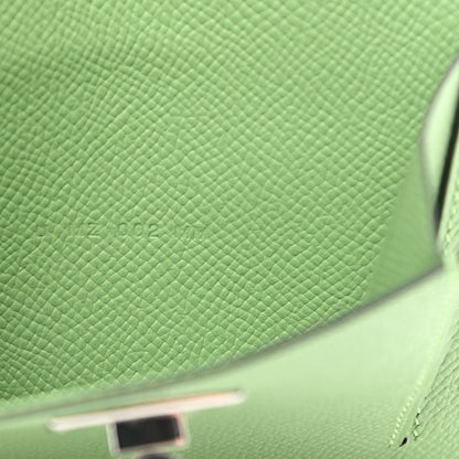 Hermes Epsom Kelly Pocket Compact Wallet Vert Criquet 7 of 8