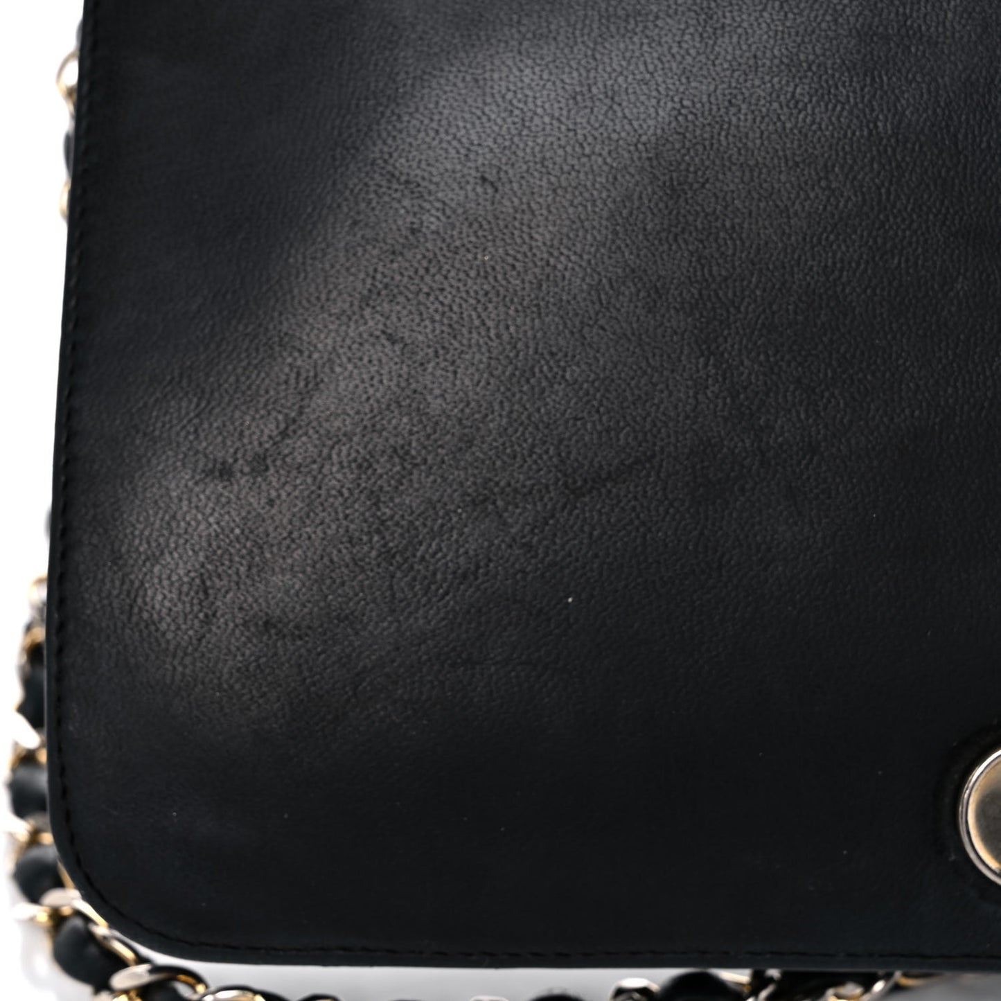 Lambskin Quilted Wallet On Chain WOC Black
