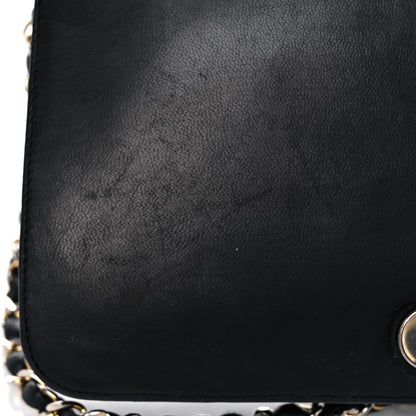 Chanel Lambskin Quilted Wallet On Chain WOC Black 25 of 28