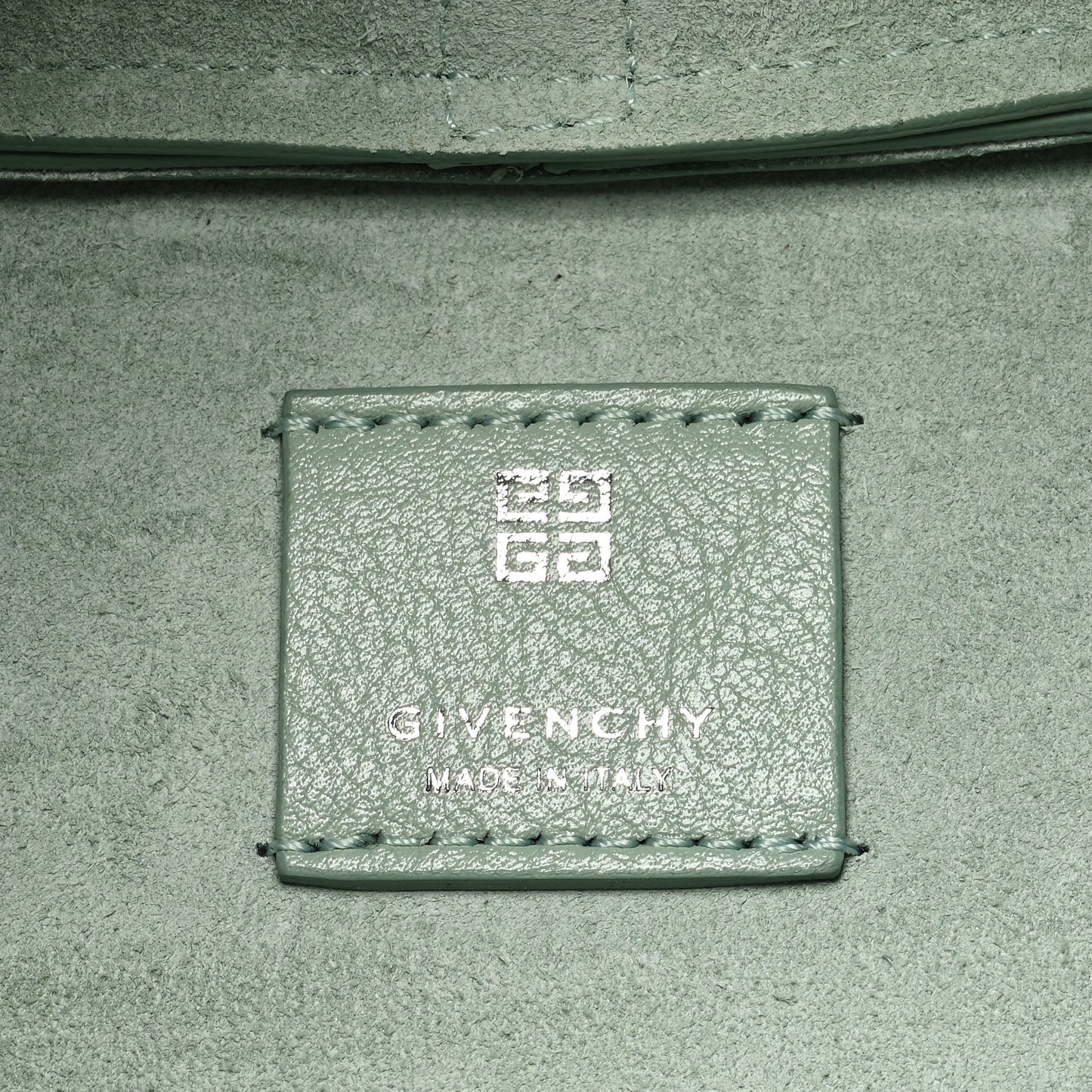 Textured Calfskin Mini G Hobo Celadon