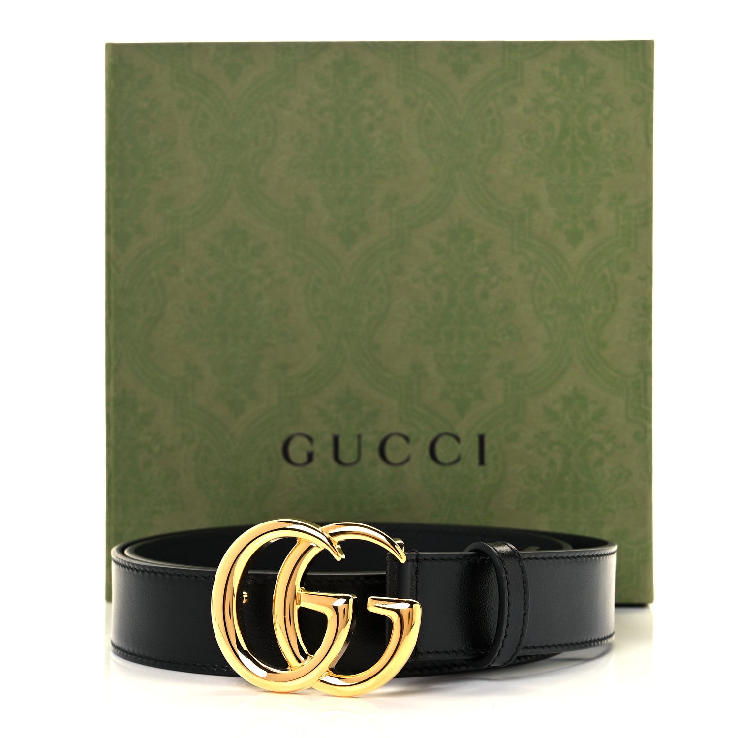 Gucci Plutone Calfskin Double G 30mm Belt 90 36 Black 5 of 5