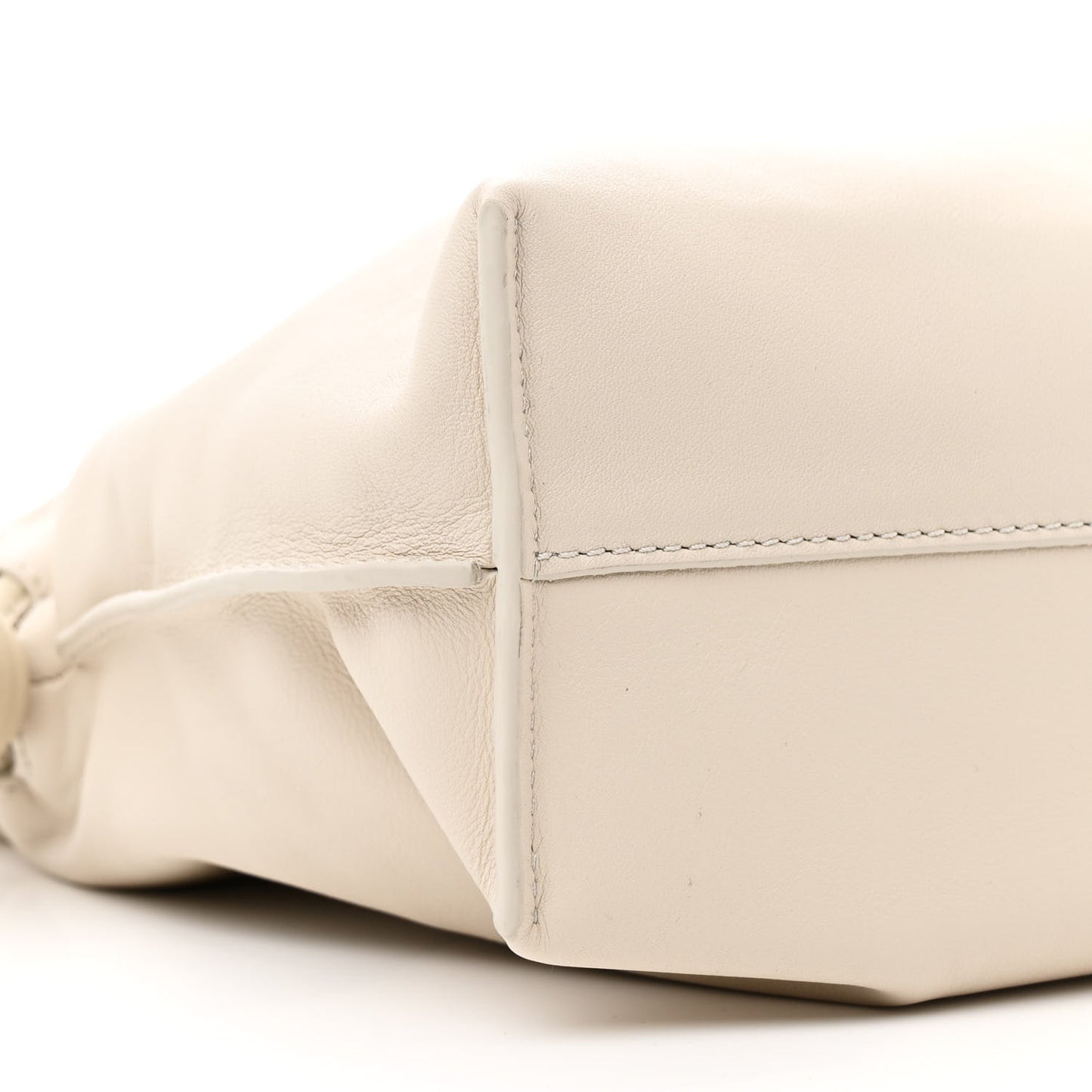 Mellow Nappa Medium Flamenco Knot Clutch Sea Salt