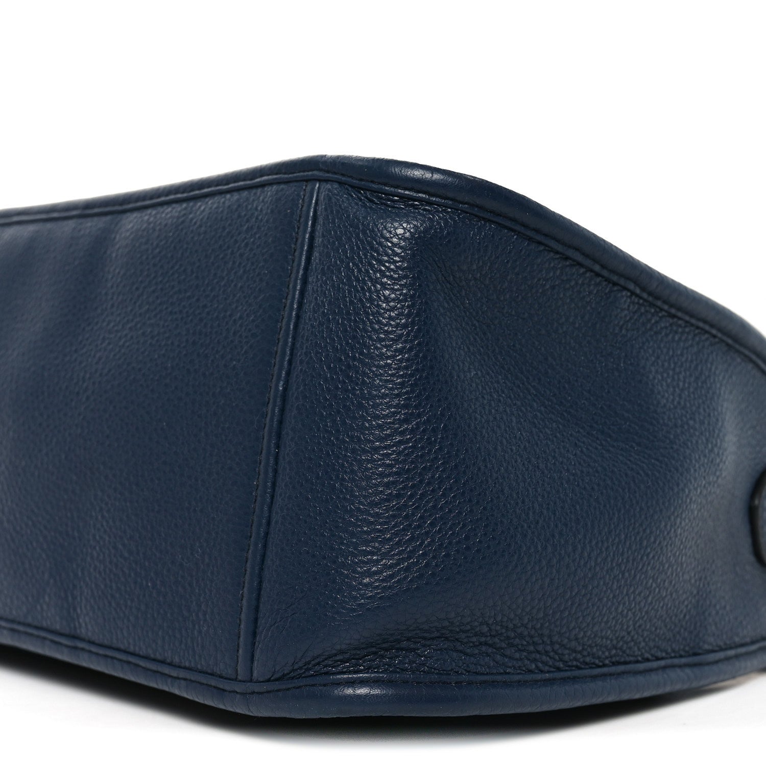 Prada Vitello Daino Soft Shoulder Bag Blue 8 of 8