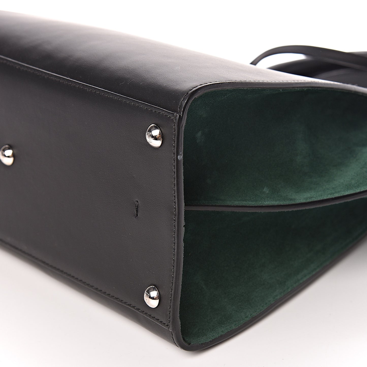Vitello Baltico Kore Petite 3Jours Tote Black Verde Prato