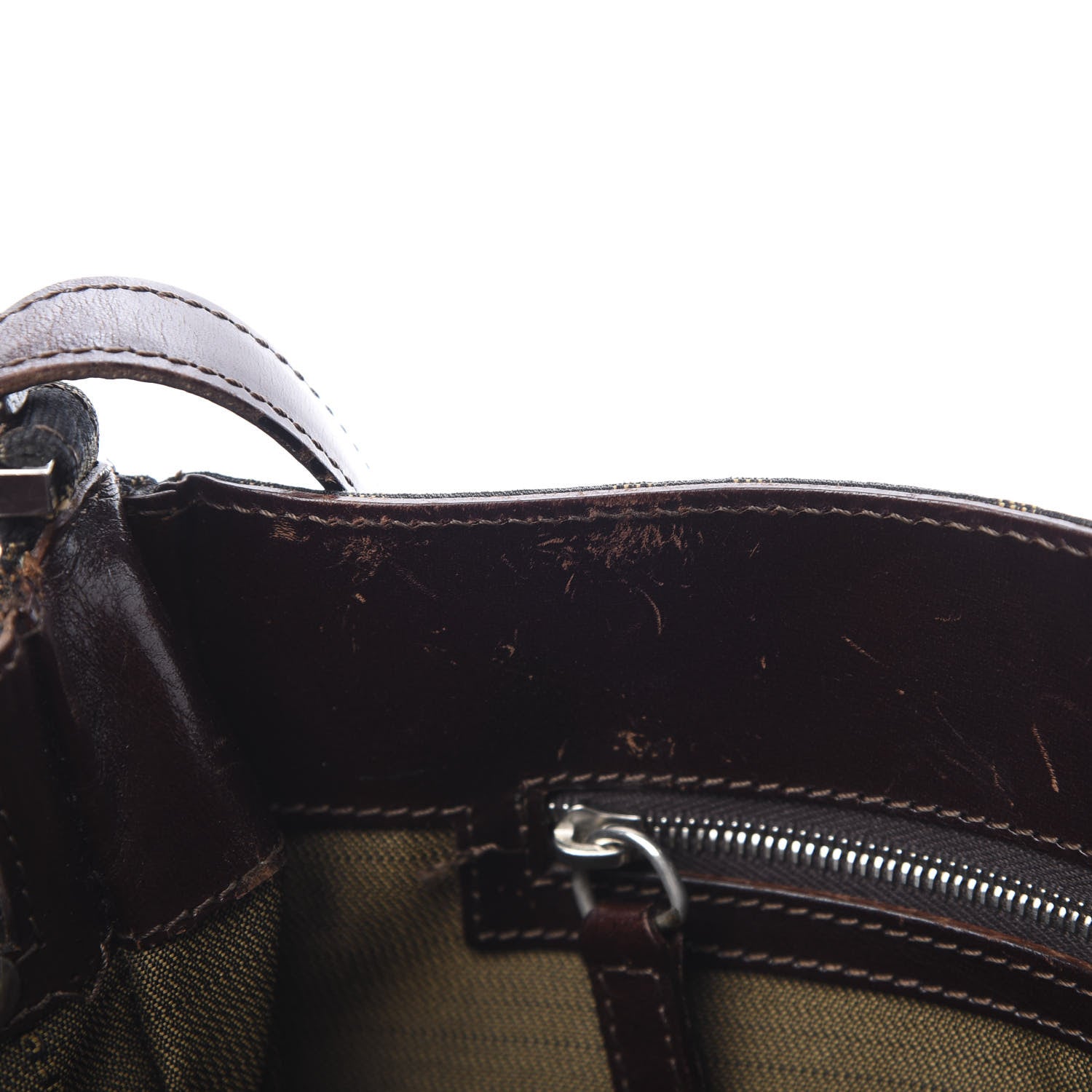 Fendi Zucca Shoulder Bag Tobacco 13 of 16