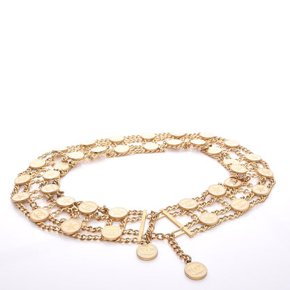 Chanel Chain Wide CC Star Medallion Belt Gold 4 of 8