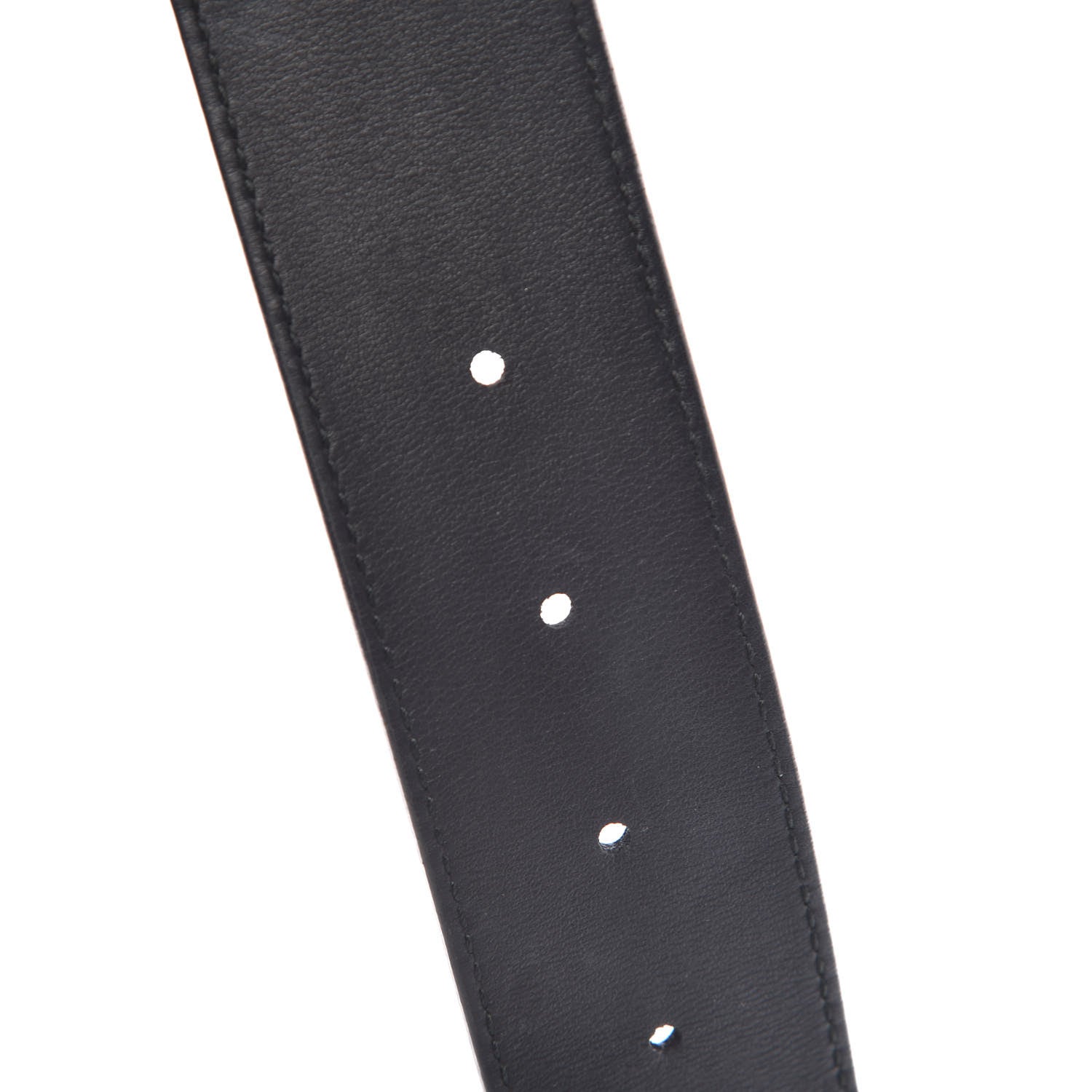 Gucci Moon Calfskin Nickel Double G 40mm Belt 80 32 Black 6 of 7