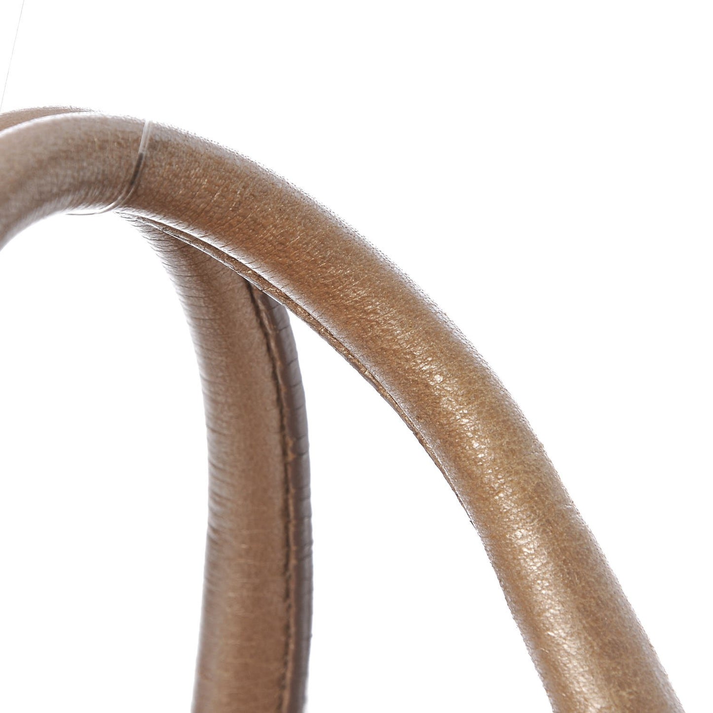 Metallic Vitello Daino Bauletto Gold