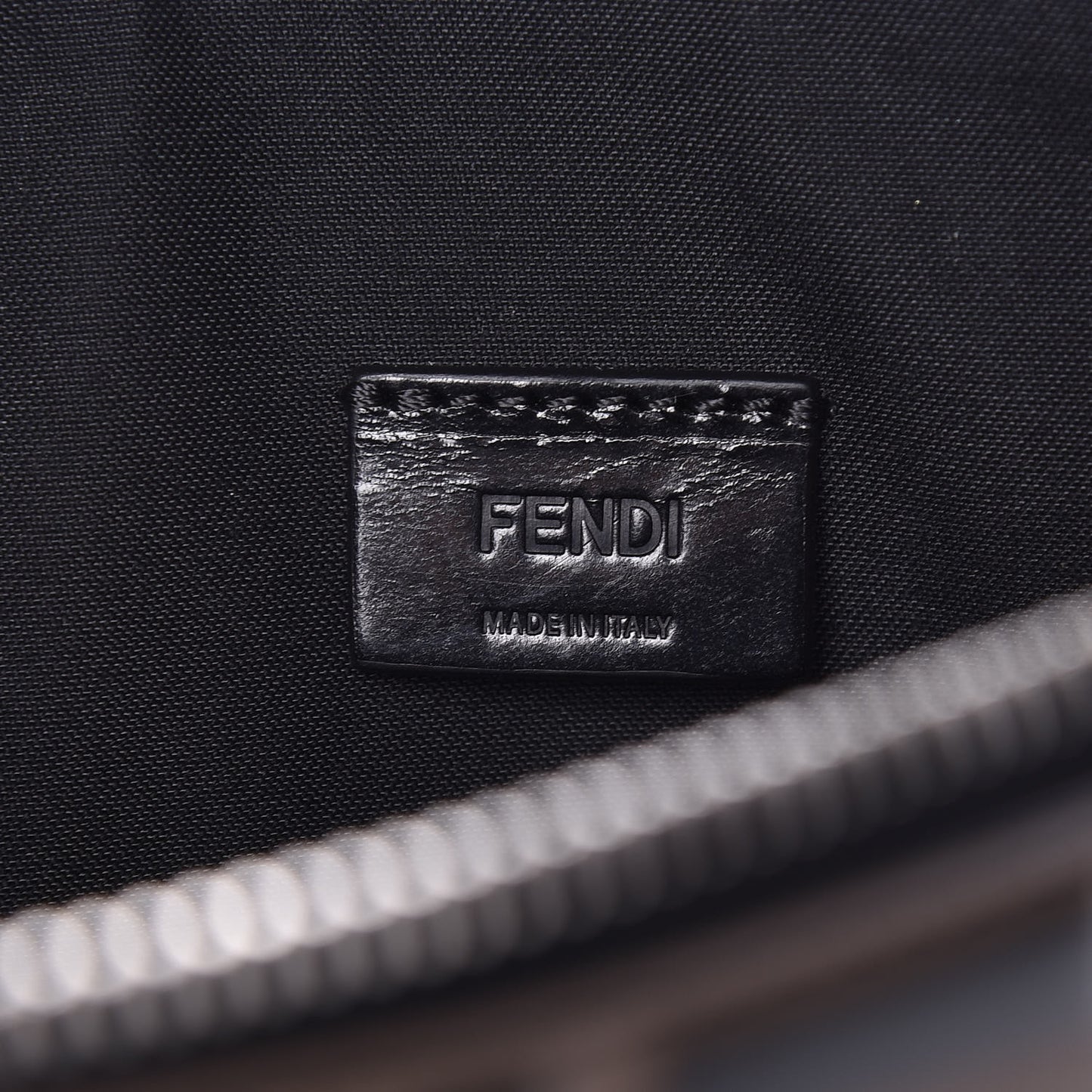 Vitello FF 1974 Embossed Pouch Maya Black