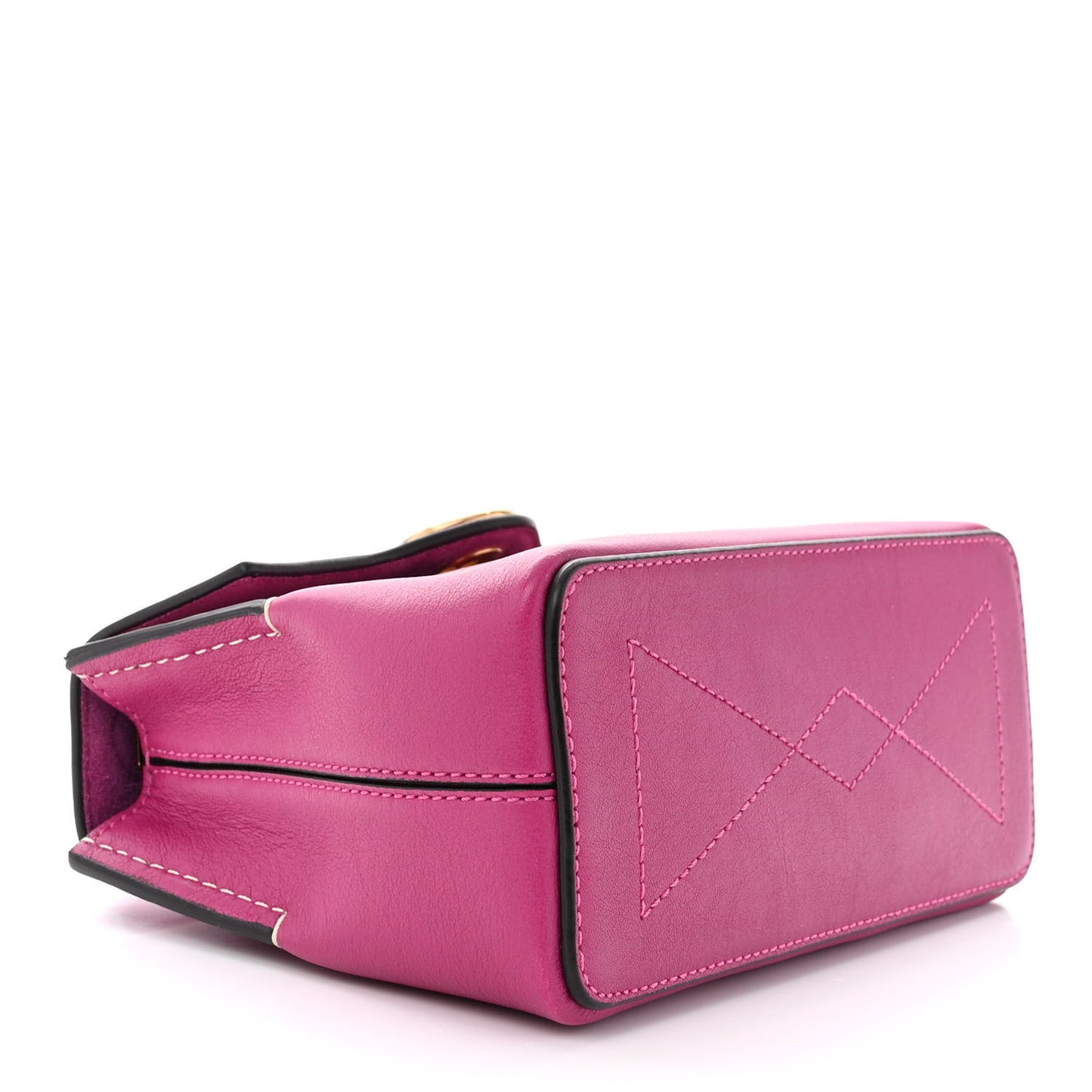 Small Classic Grain Calfskin Micro Seaton Pink