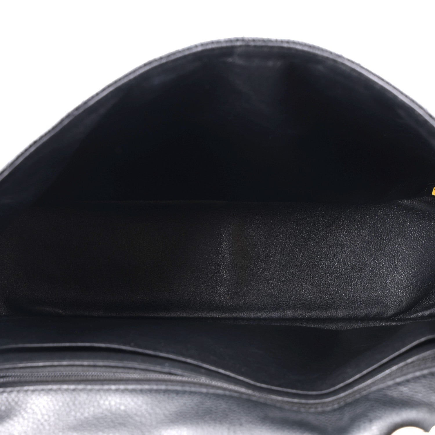 Chanel Caviar Quilted Jumbo Single Flap Black 5 of 10