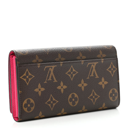 Louis Vuitton Monogram 2015 Christmas Animation Sarah Wallet Hibiscus 3 of 6