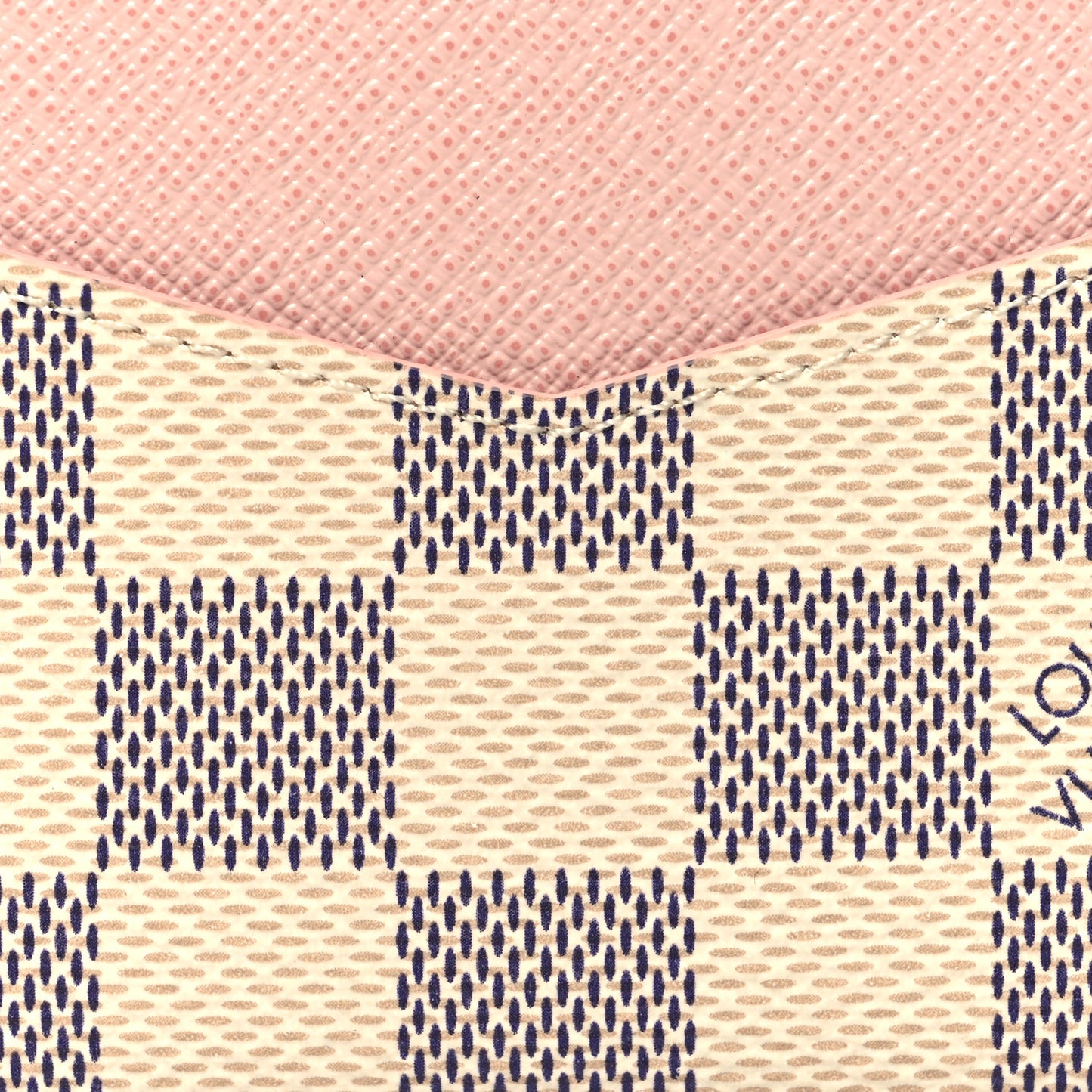Damier Azur Daily Card Holder Rose Ballerine