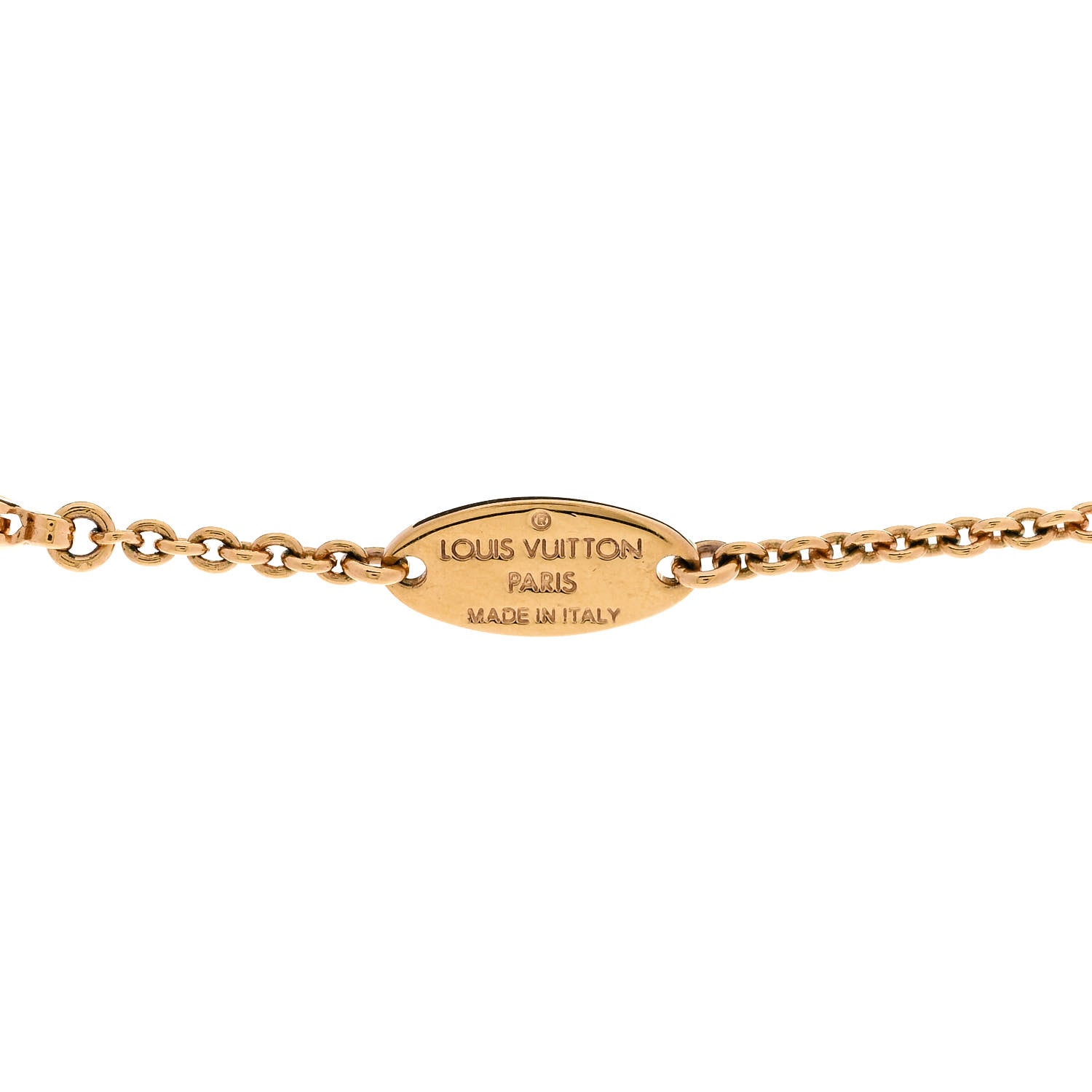 Louis Vuitton Essential V Necklace Gold 5 of 6