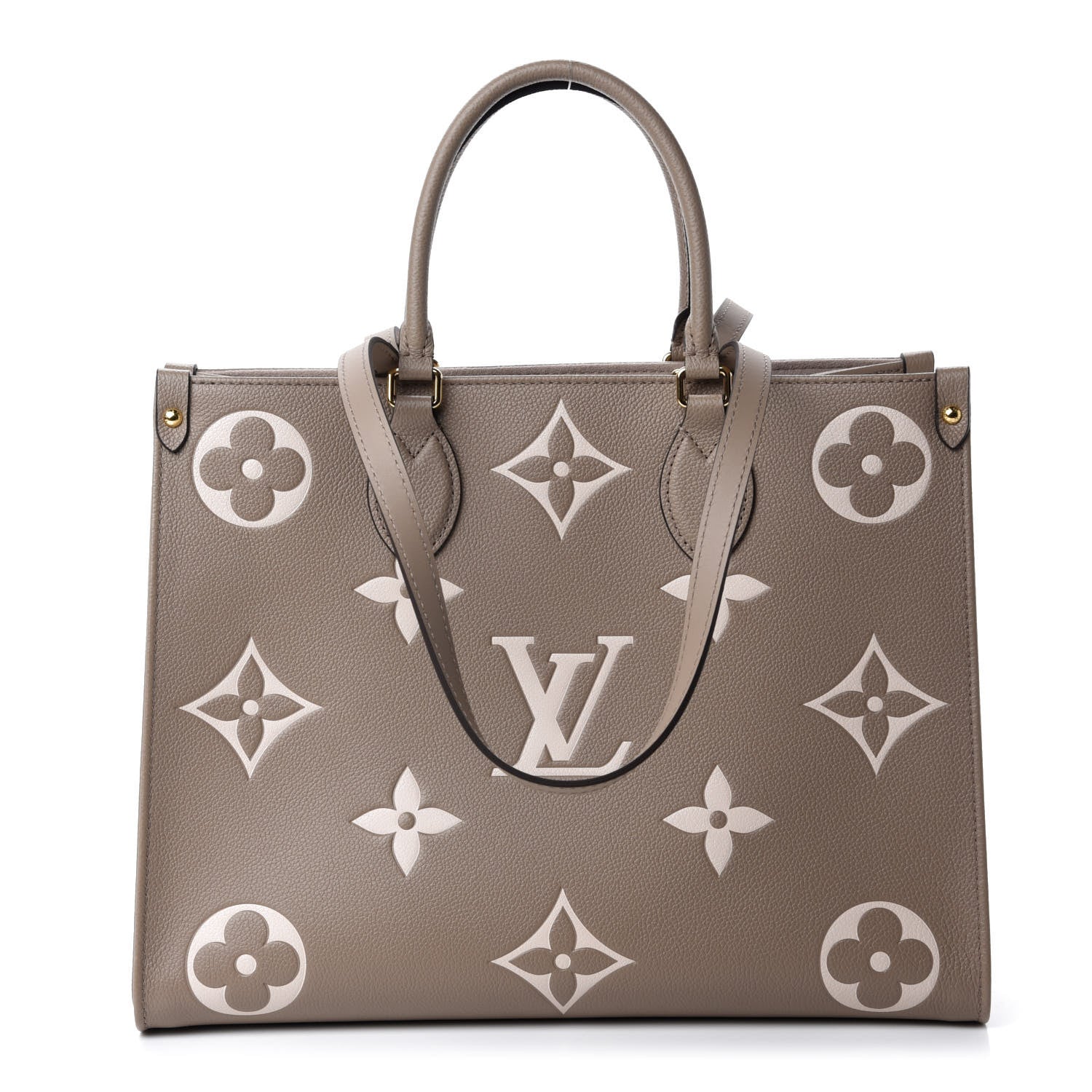 Louis Vuitton Empreinte Monogram Giant Onthego MM Tourterelle Creme 1 of 11