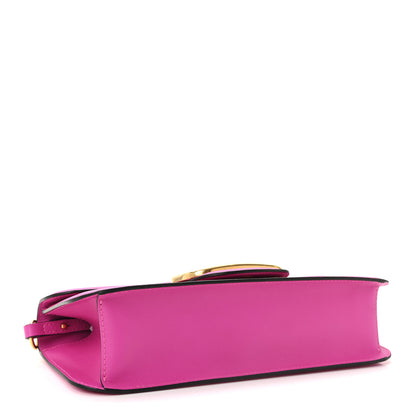 Valentino Garavani Calfskin Vlogo Loco Shoulder Bag Pink PP 4 of 9