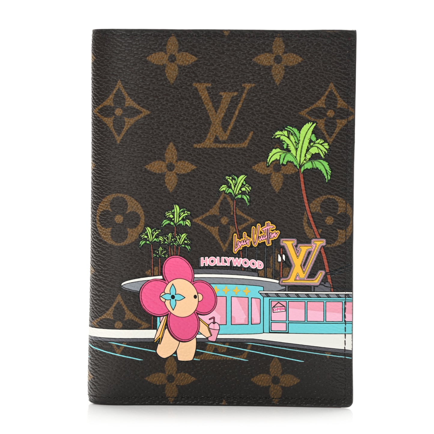 Monogram 2021 Christmas Animation Hollywood Passport Cover Fuchsia