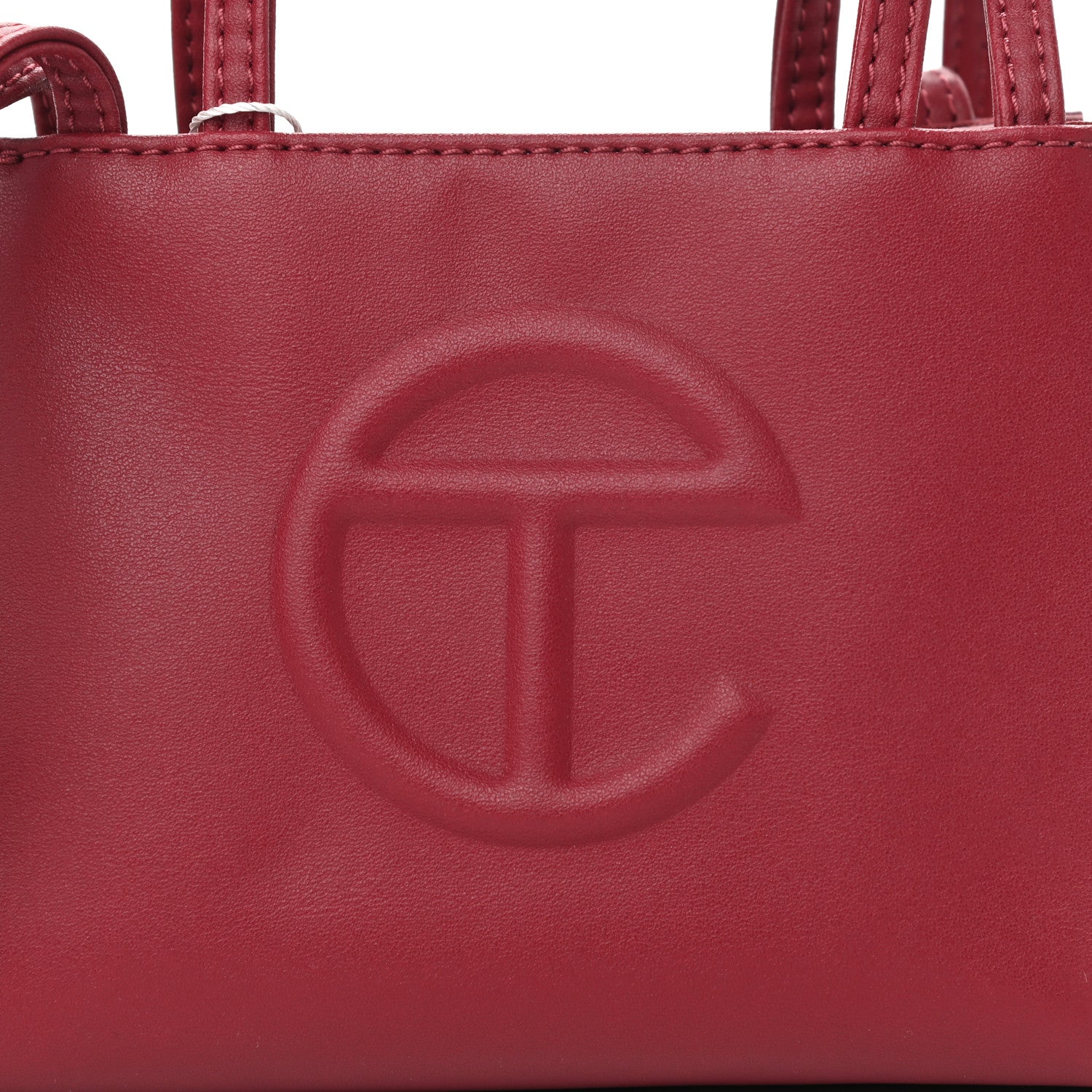Telfar Vegan Leather Small Shopping Bag Oxblood 8 of 10