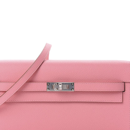 Hermes Epsom Kelly Wallet To Go Rose Confetti 7 of 8