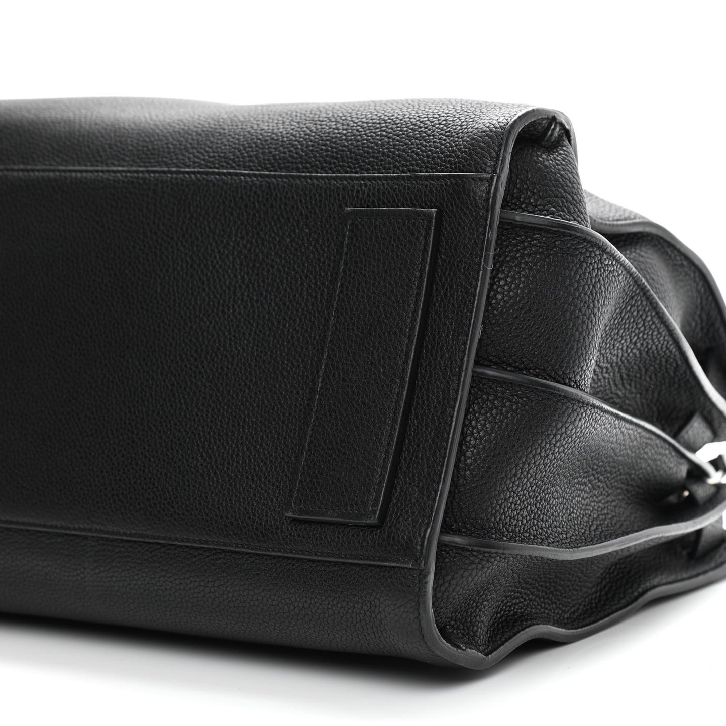 Grained Calfskin Medium Souple Sac De Jour Black