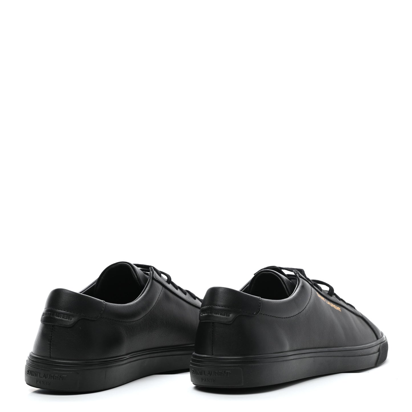 Calfskin Andy Low Top Sneakers 38 Black