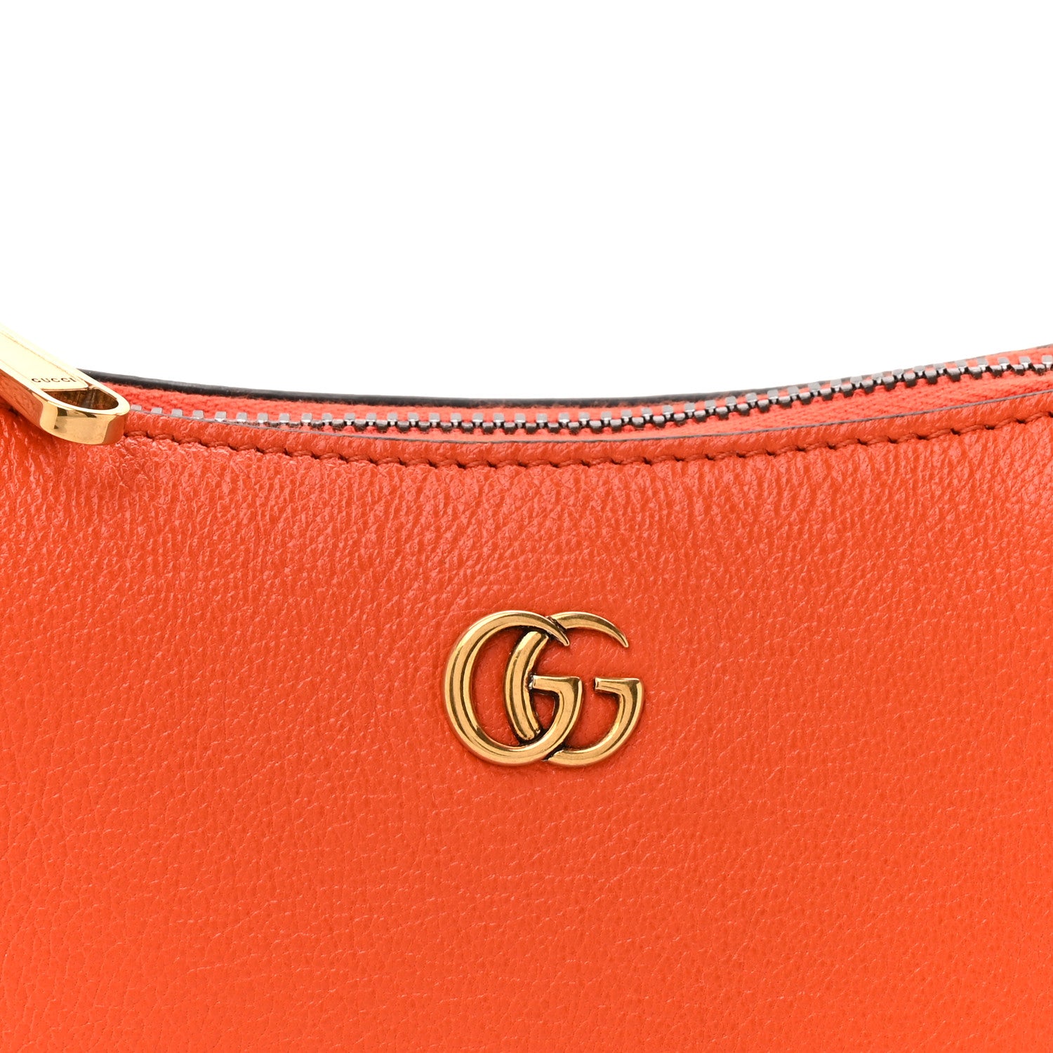 Gucci Goatskin Mini Aphrodite Shoulder Bag Orange 8 of 10